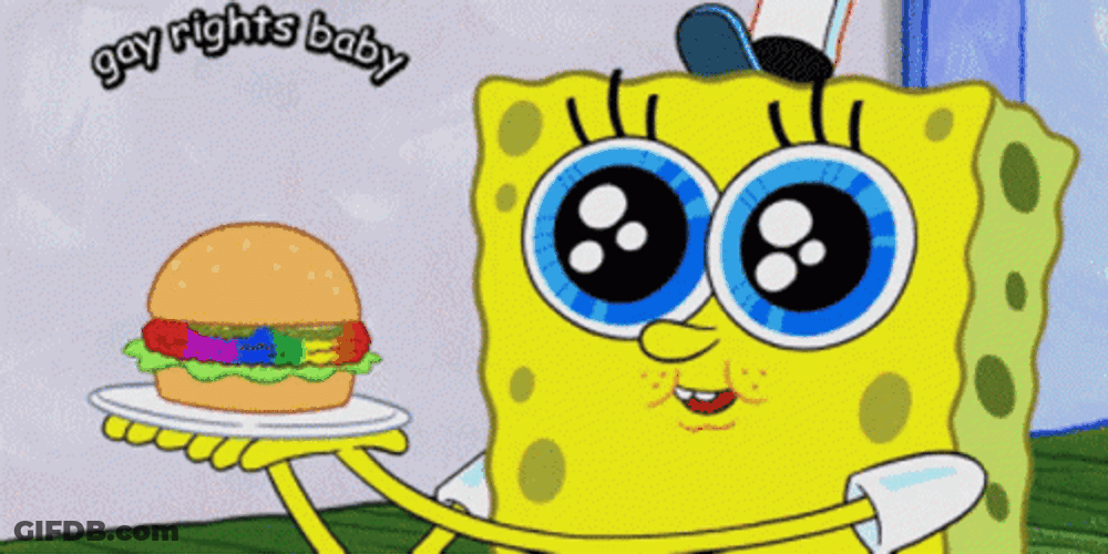 Gay Rights Baby SpongeBob GIF