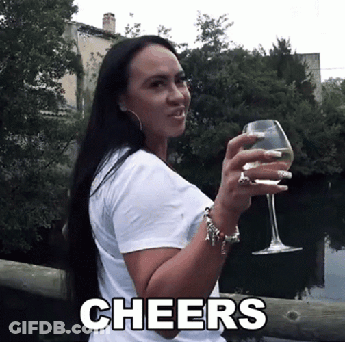 Gay Smiling And Cheers GIF