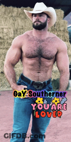 Gay Southerner Shirtless Man In Cowboy Hat GIF
