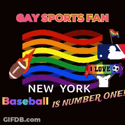 Gay Sports Fan Poster New York GIF