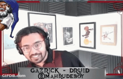 Gazrick Druid Smiling Video GIF