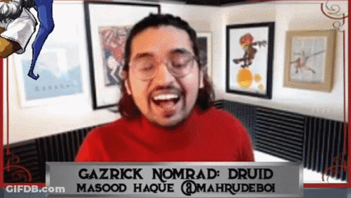 Gazrick Nomrad Druid Laughing GIF