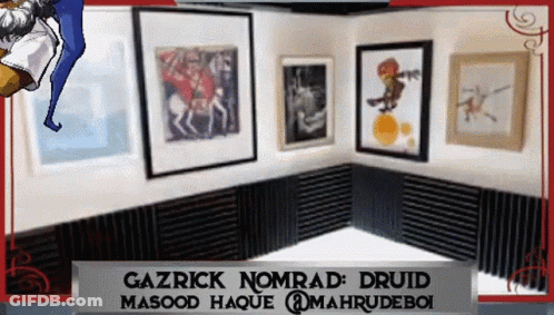 Gazrick Nomrad Druid Sign GIF