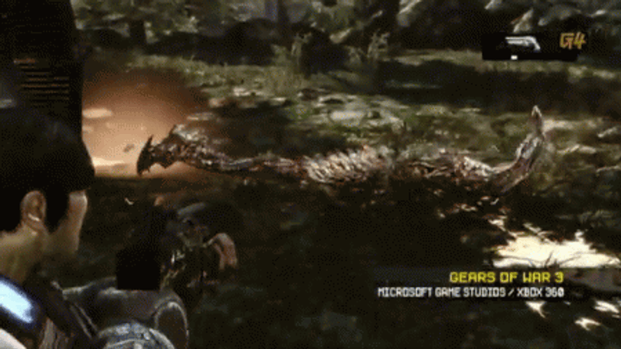 Gears Of War Forest Battle GIF