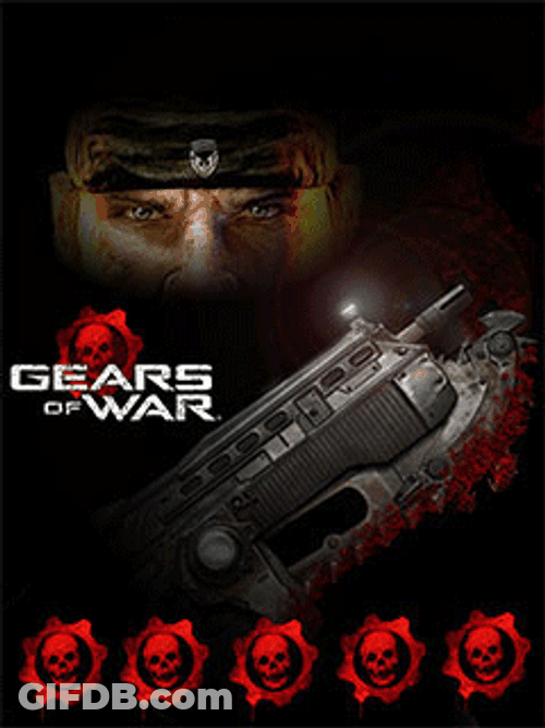 Gears Of War Logo Marcus Fenix GIF