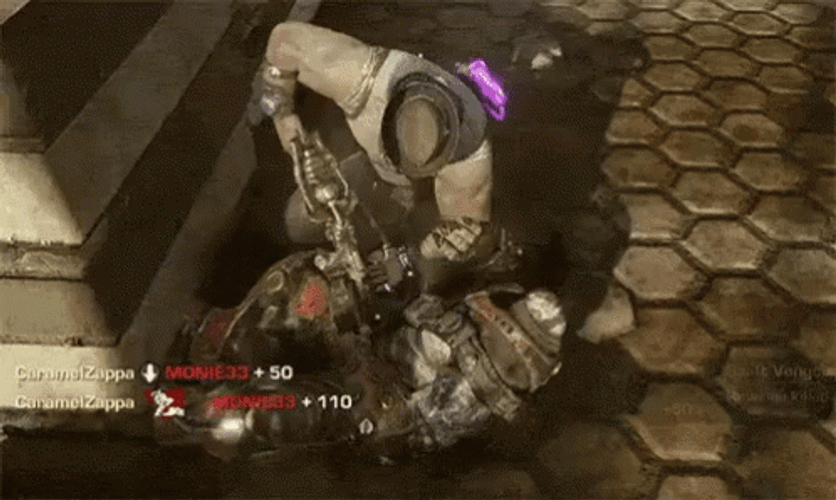 Gears Of Wars Burning Battle Scene GIF