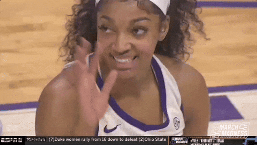 Geaux Tigers Angel Reese Waving GIF