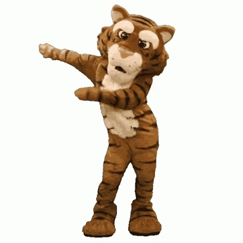 Geaux Tigers Mascot Criss-Cross GIF