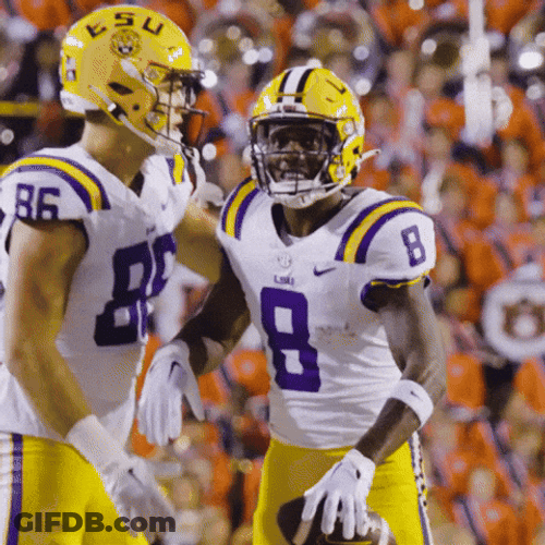 Geaux Tigers Nabers Call Me Sign GIF