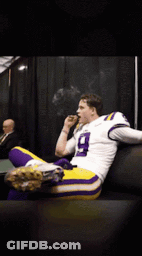 Geaux Tigers NFL Smoking GIF