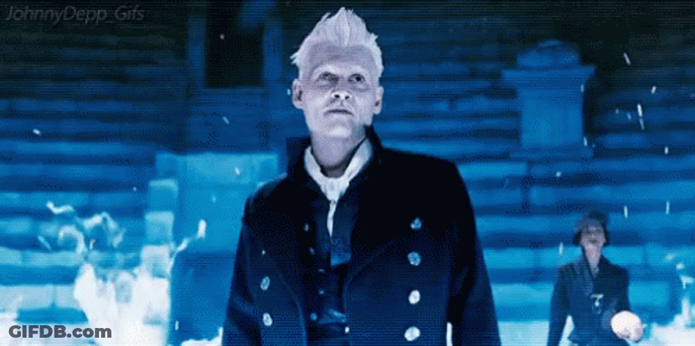 Gellert Grindelwald Casting Blue Fire GIF