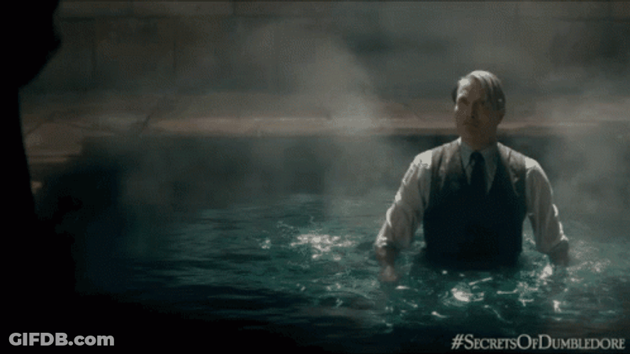 Gellert Grindelwald Casting Water Spell GIF