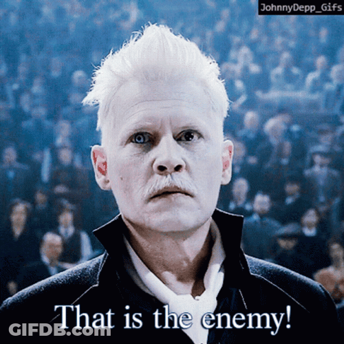 Gellert Grindelwald This Is The Enemy GIF