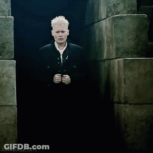Gellert Grindelwald Walking Like A Boss GIF
