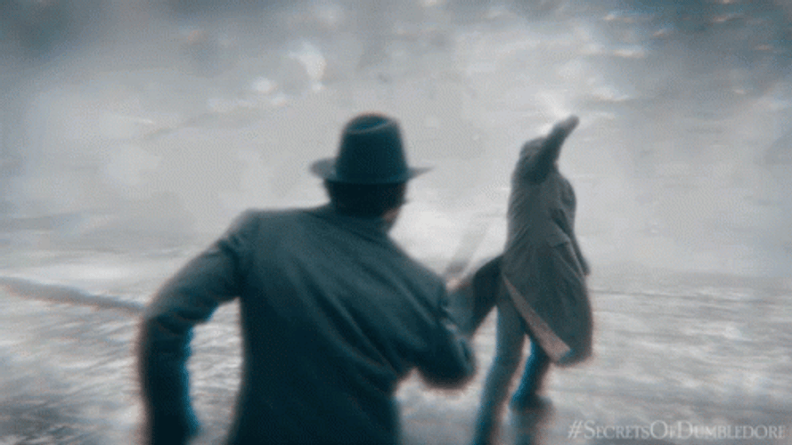 Gellert Grindelwald Wand Duel GIF