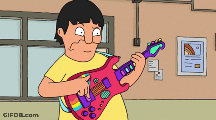 Gene Belcher Rock Star GIF