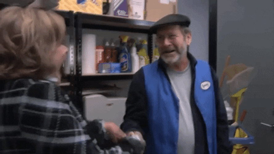 Gene Parmesan Shaking Hands With Lucille Bluth GIF