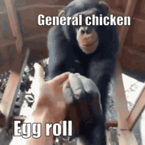 General Chicken Egg Roll Meme GIF