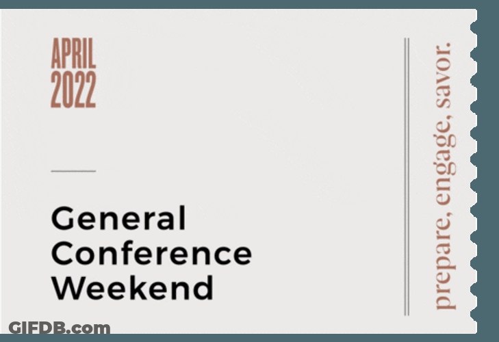 General Conference Mormon Faith Invitation GIF