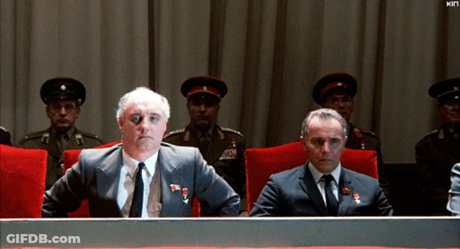 General Standing Up Slow Aplausos GIF