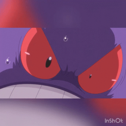 Gengar Anguished Pokemon GIF