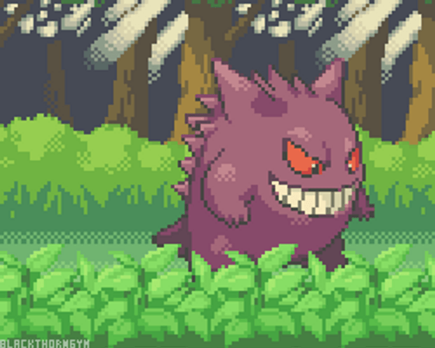 Gengar Gameboy Intro GIF