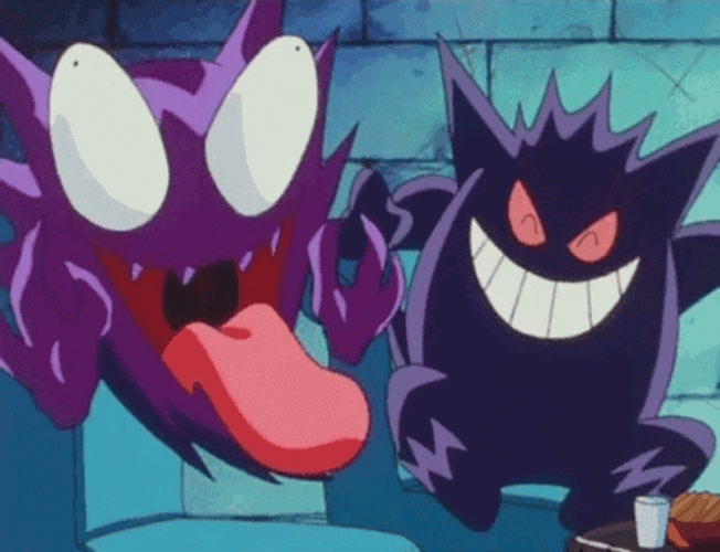 Gengar Haunter Laughing Pokemon GIF