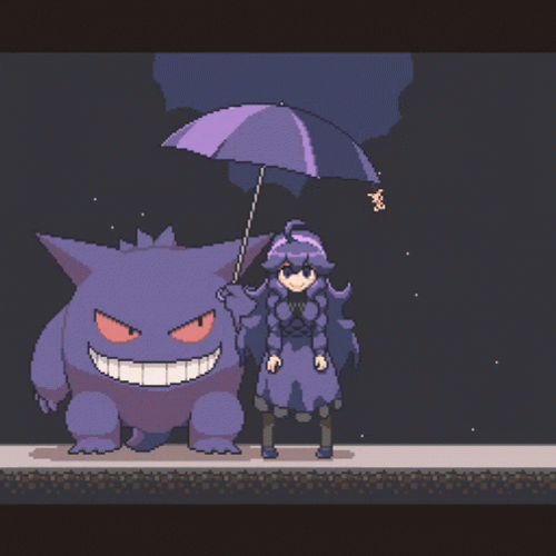 Gengar Umbrella Hex Maniac Pokemon GIF