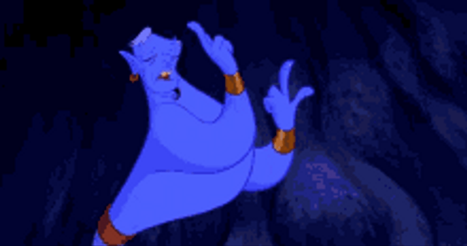 Genie Aladdin Counting With Fingers GIF