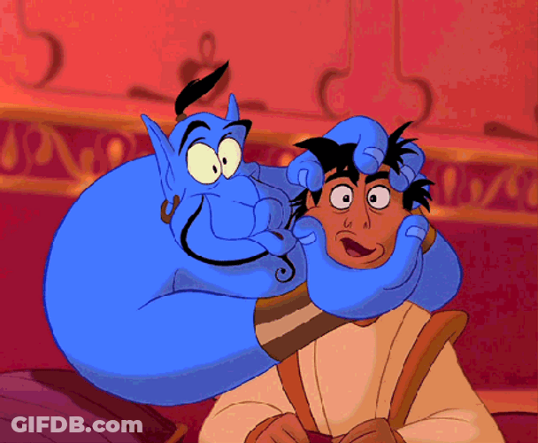 Genie And Aladdin Singing GIF