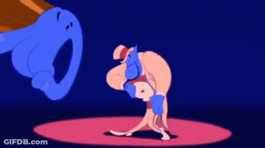 Genie Dancing With Huge Hands GIF