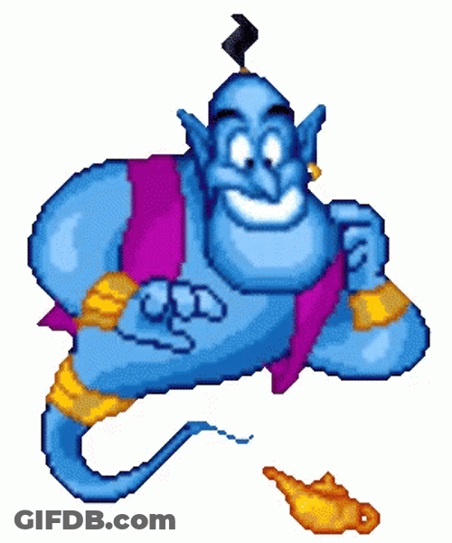 Genie Is From Inside The Lamp GIF