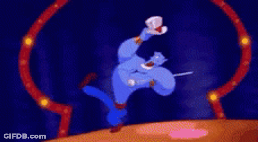 Genie Performing On Stage GIF