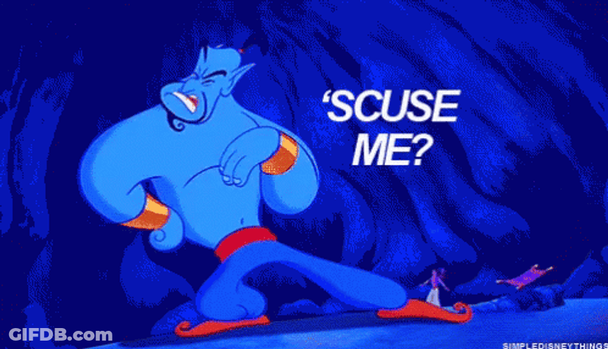 Genie Taking To Aladdin GIF
