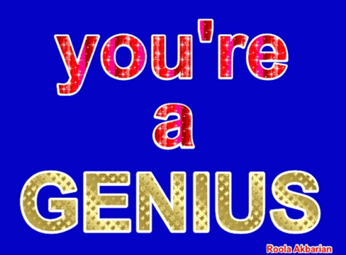 Genius Animated Greeting Card GIF