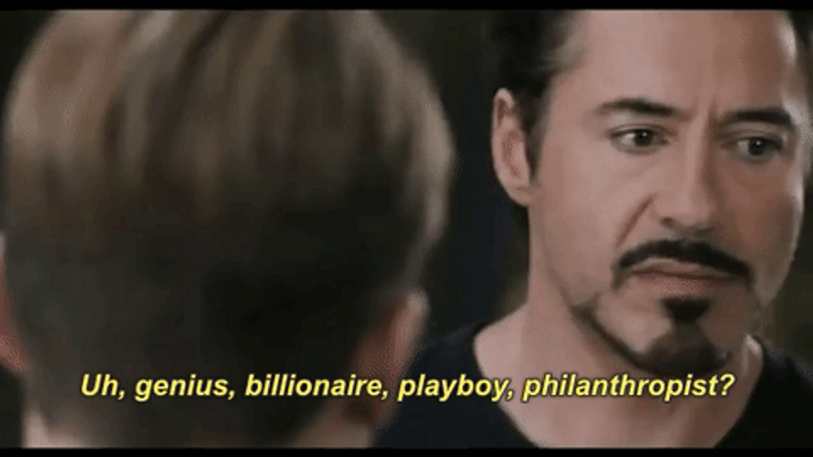 Genius Iron Man Robert Downey Jr. GIF