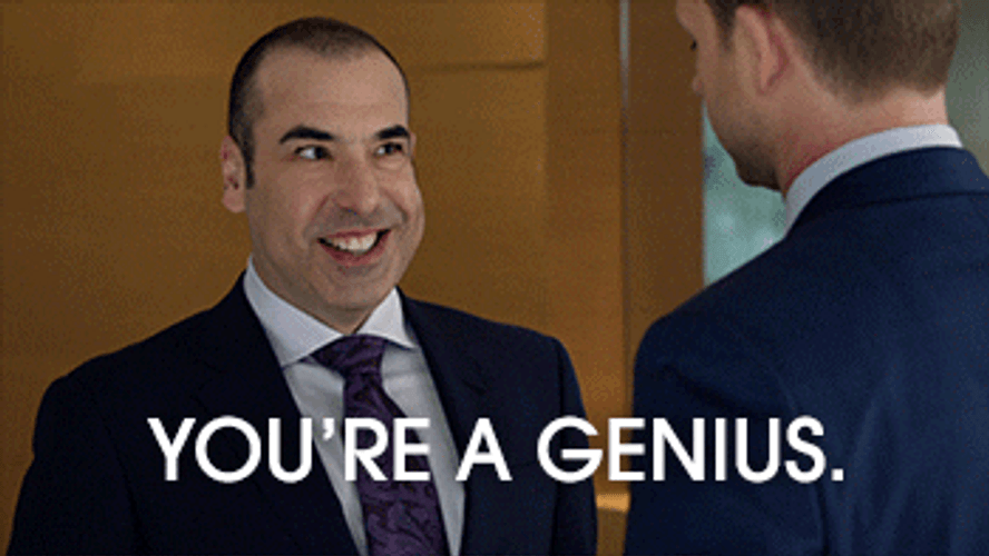 Genius Louis Litt Suits GIF