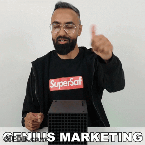 Genius Marketing Indian Guy GIF
