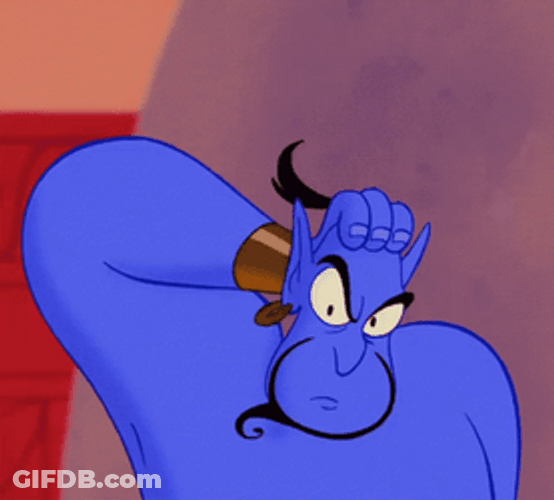 Gennie Alladin Head Scratch GIF