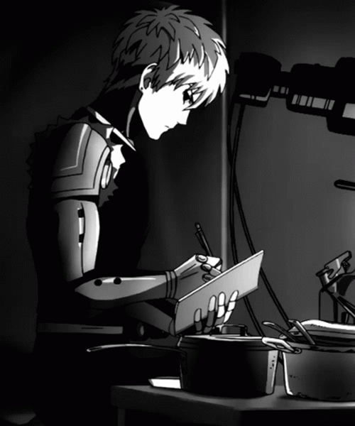 Genos Taking Notes GIF