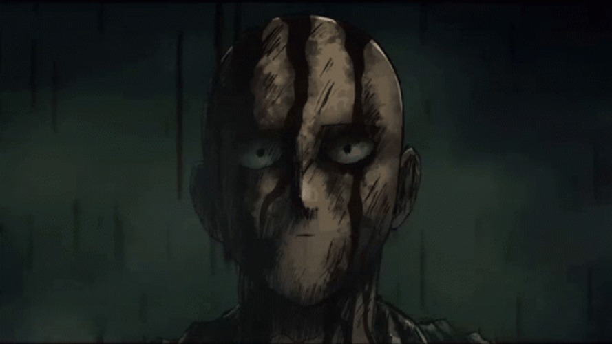 Genos Two Scar Raining Saitama GIF