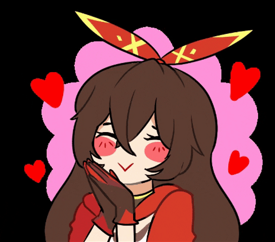 Genshin Amber Heart Flutter GIF