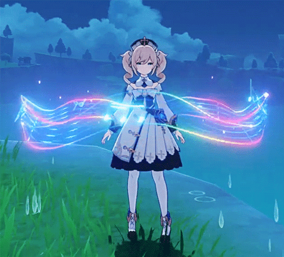 Genshin Impact Barbara Third Skill GIF