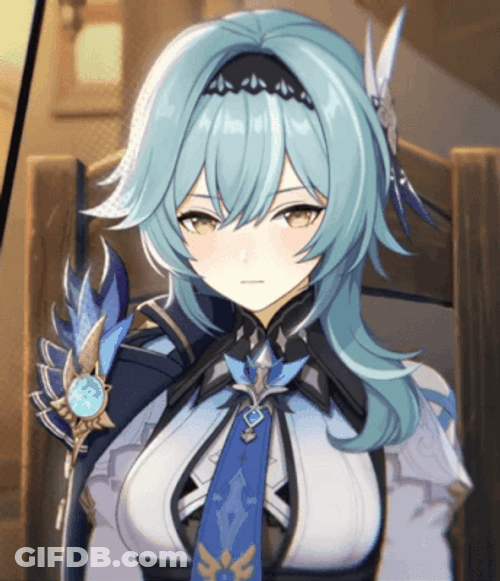 Genshin Impact Eula Sneezing GIF
