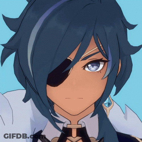 Genshin Impact Kaeya Nodding Smile GIF