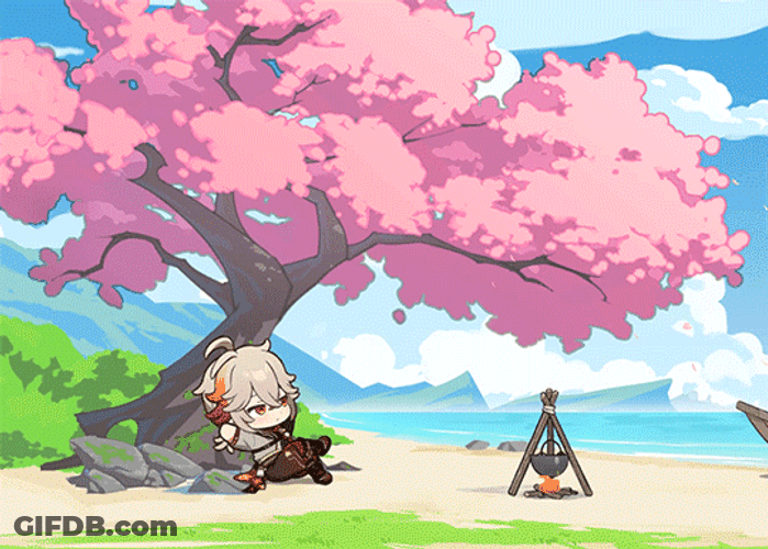 Genshin Impact Kazuha Artwork GIF