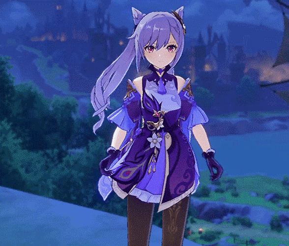 Genshin Impact Keqing PFP GIF