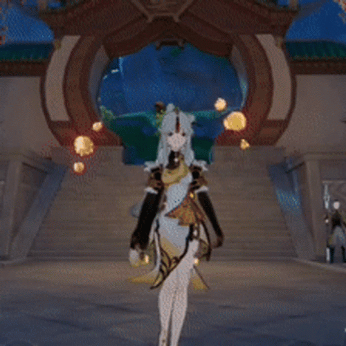 Genshin Impact Ningguang Teleport GIF