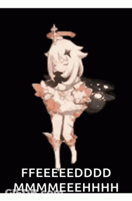 Genshin Impact Paimon Feed Me GIF