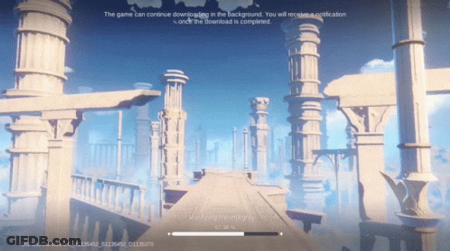 Genshin Impact Pillar Loading Screen GIF